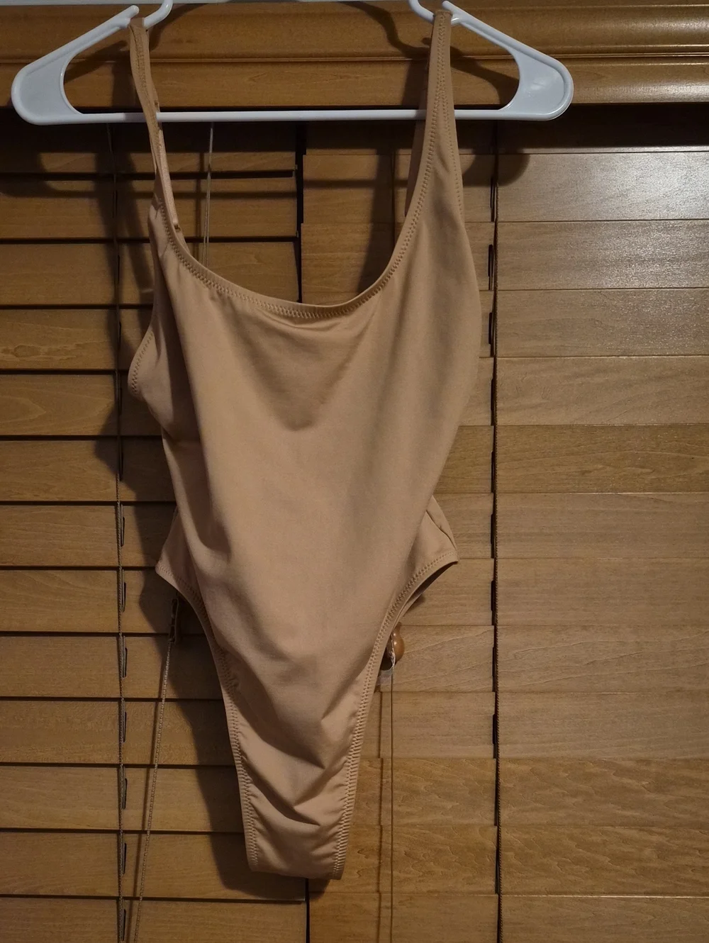 Authentic SKIMS Swim One-Piece & Matching Sarong Skirt Set | Nude/Tan | Size Med
